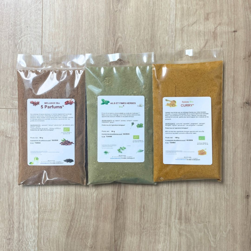 Lot épices et aromates