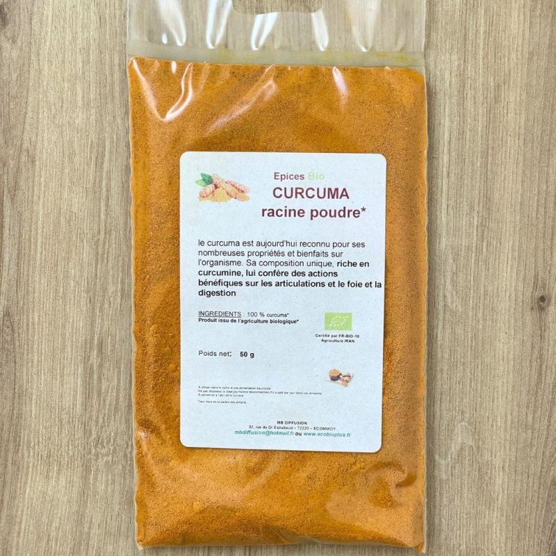 Curcuma bio racine poudre