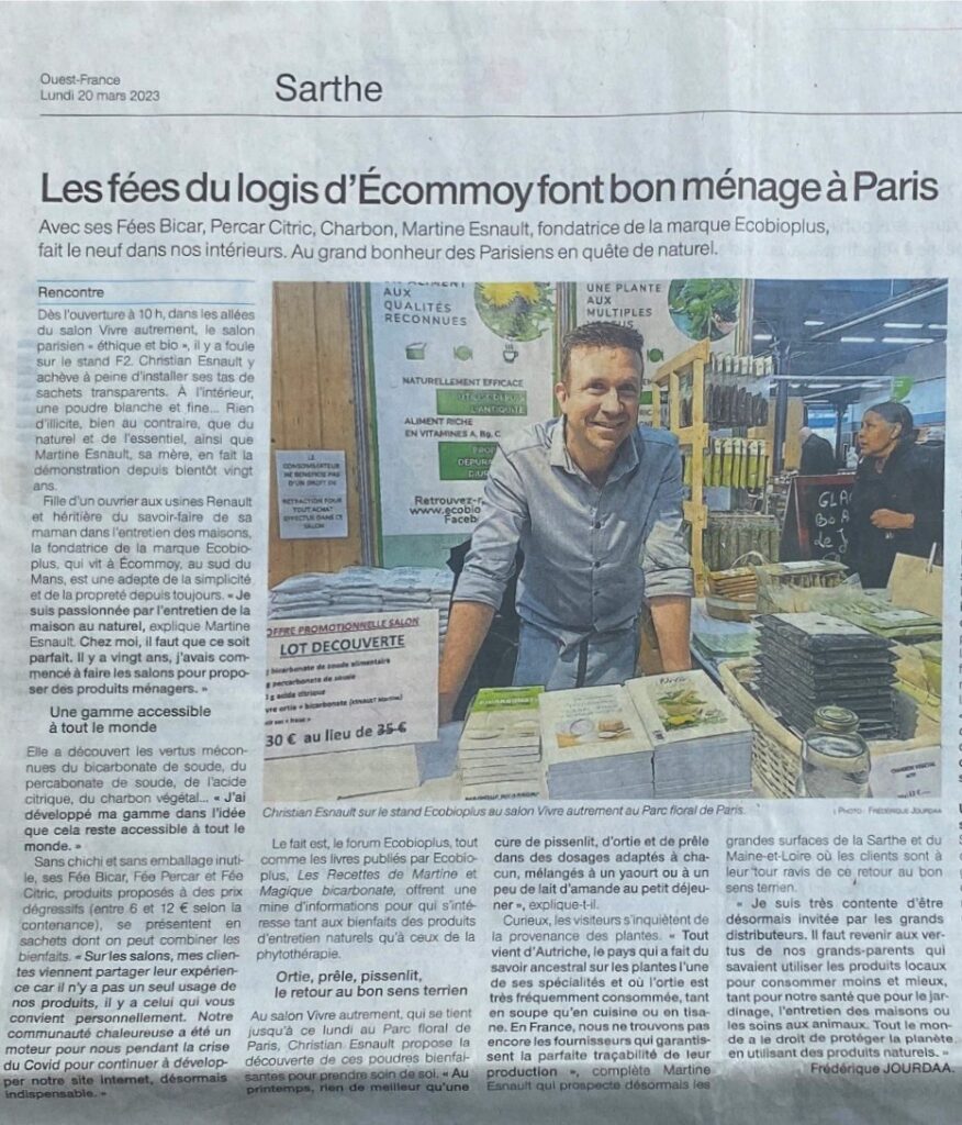 Ecobioplus dans le Ouest France